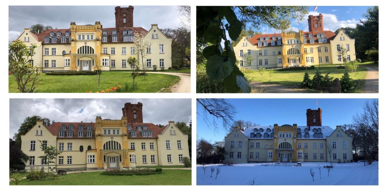 Schloss Lelkendorf Apartment Ulrichshusen Maisonette Fewo Mecklenburger Seenplatte Mit Dachterrasse Naehe Ostsee Eksteriør billede